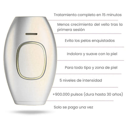 DEPILADORA LÁSER PERMANENTE