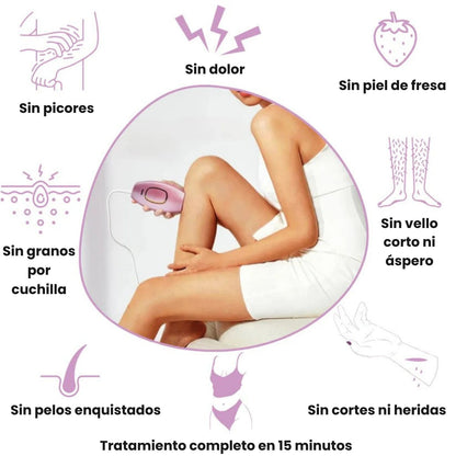 DEPILADORA LÁSER PERMANENTE